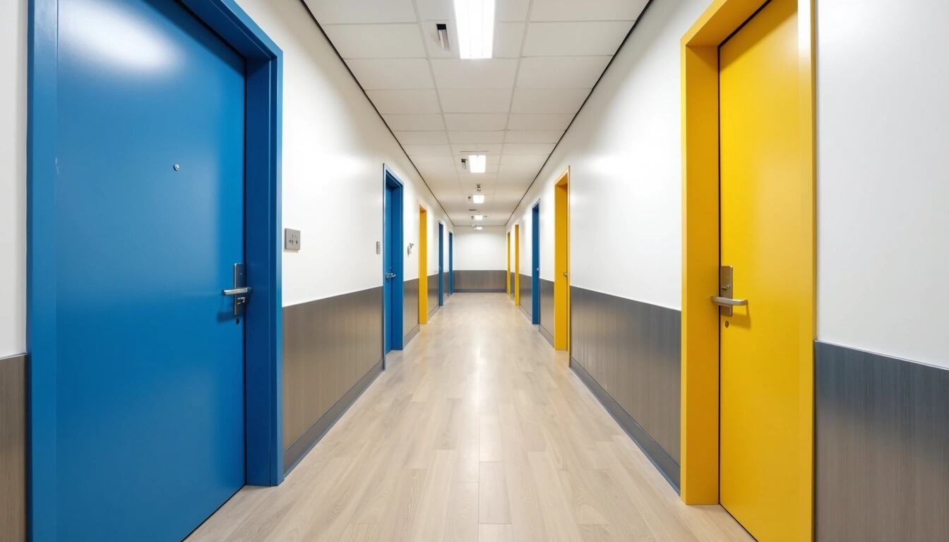 Clean and organised storage facility with modern security features